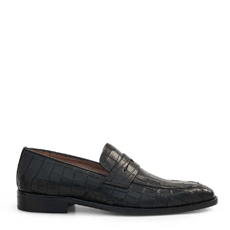 19542 Embossed Penny Loafer