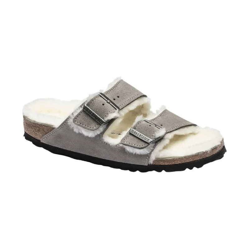 Best Winter Boots For Sale Birkenstock Arizona Shearling Sandal - Stone