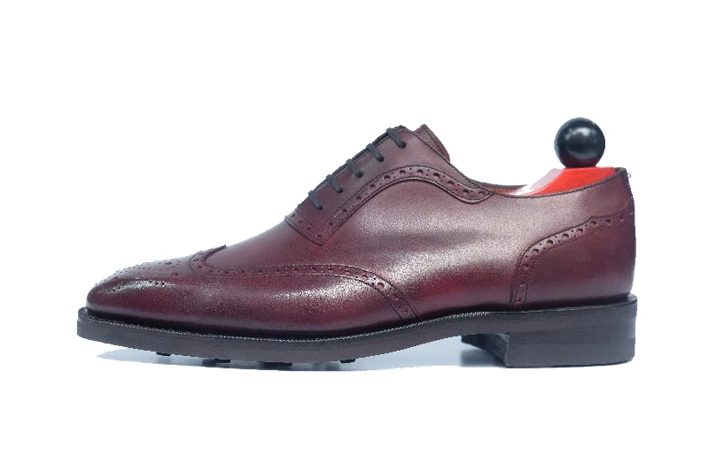 Couer d'Alene - MTO - Sangria Calf - MGF Last - Double Country Rubber Sole