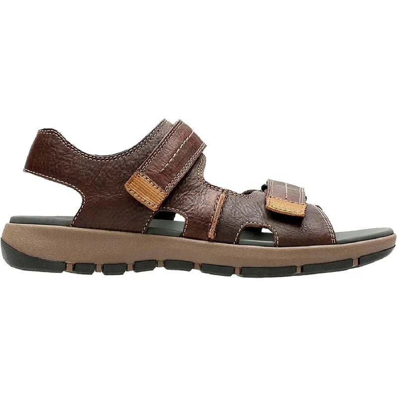 Trendy Hiking Boots Online Men's Clarks Brixby Shore Dark Brown Leather