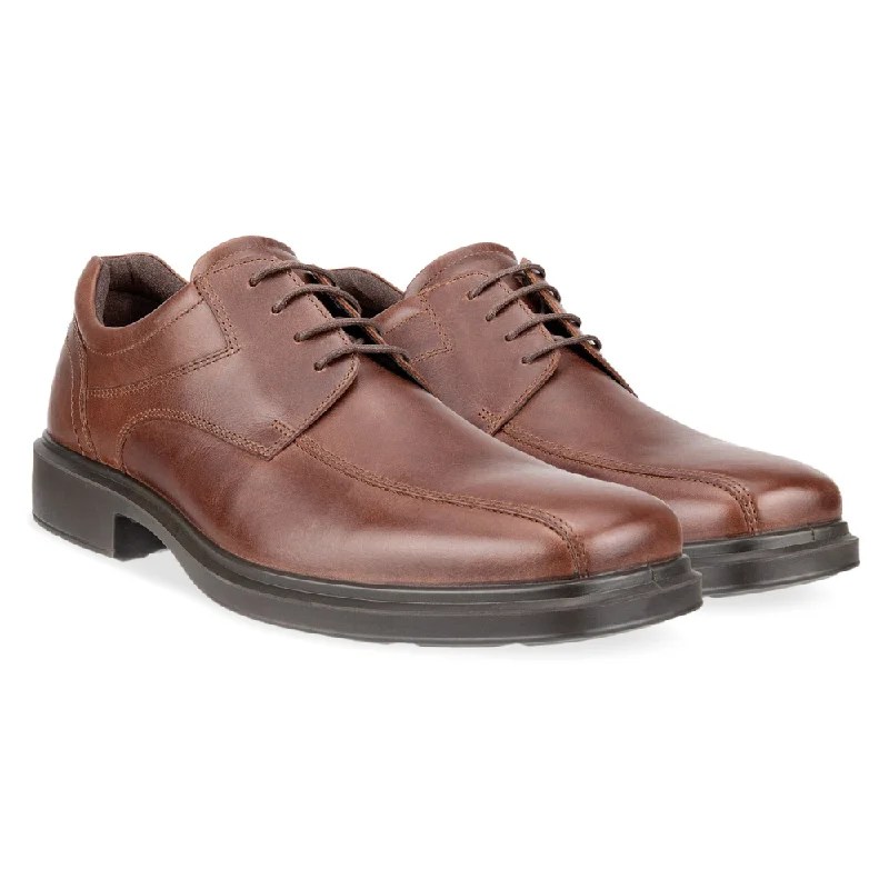 Fashionable Summer Shoes ECCO Helsinki 2 Bike Toe Tie Mink Leather Shoe (Men's)