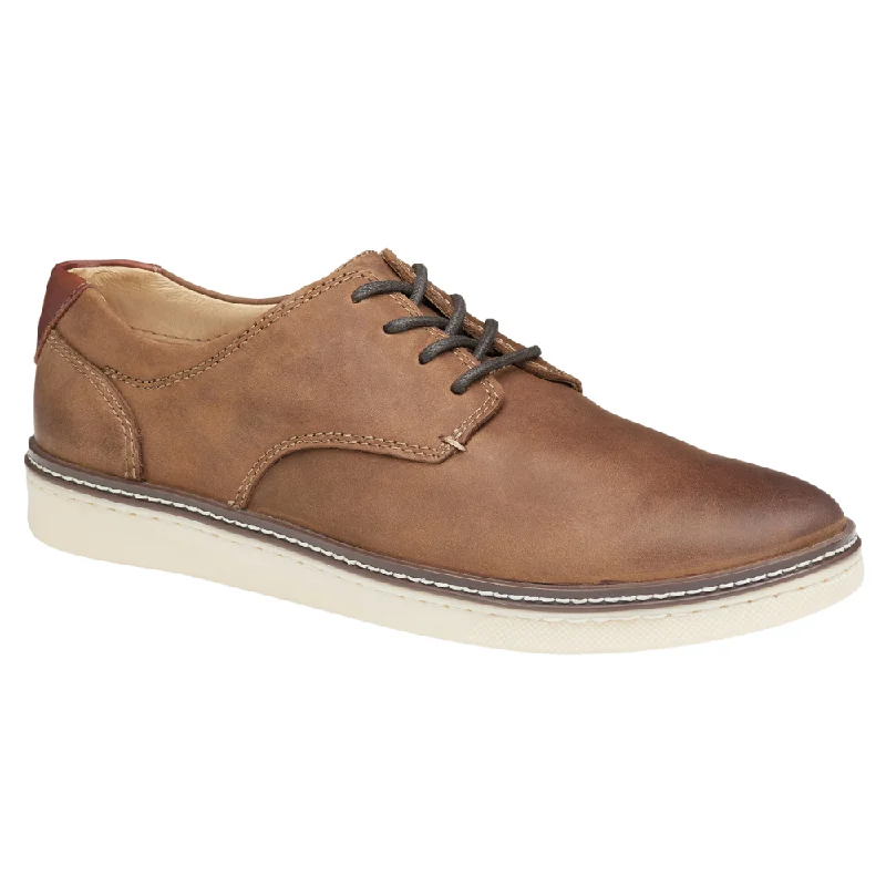 Cozy Winter Shoes Johnston & Murphy McGuffey Plain Toe Brown Oiled Oxford (Men's)