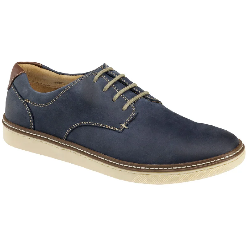 Waterproof Snow Boots Johnston & Murphy McGuffey Plain Toe Oxford Navy Leather (Men's)