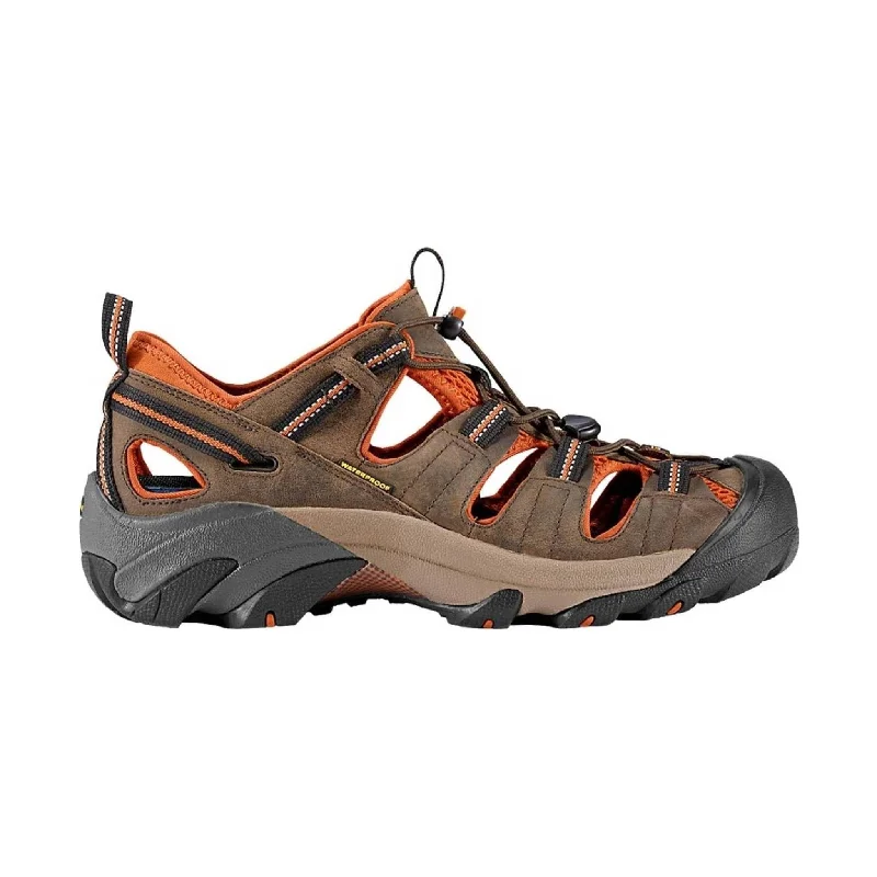 Trendy Outdoor Sandals For Sale KEEN Men's Arroyo II - Black Olive/Bombay Brown