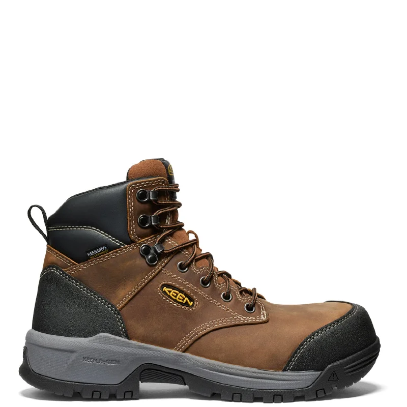 Comfortable Outdoor Footwear KEEN Utility Men's Evanston 6" Waterproof Comp Toe Work Boot