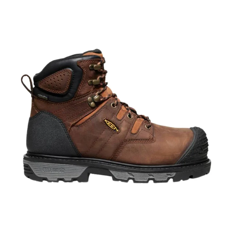 KEEN Utility Men's Camden Waterproof 6 Inch Carbon Fiber Toe Work Boot - Brown