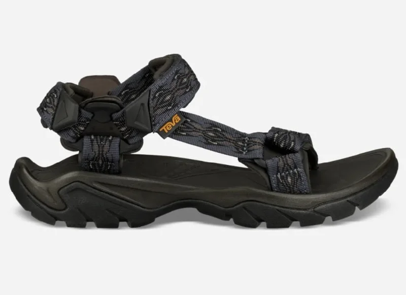 Casual Flip Flops Teva Men's Terra Fi 5 Universal Wavy Trail Black 1102456WTBC