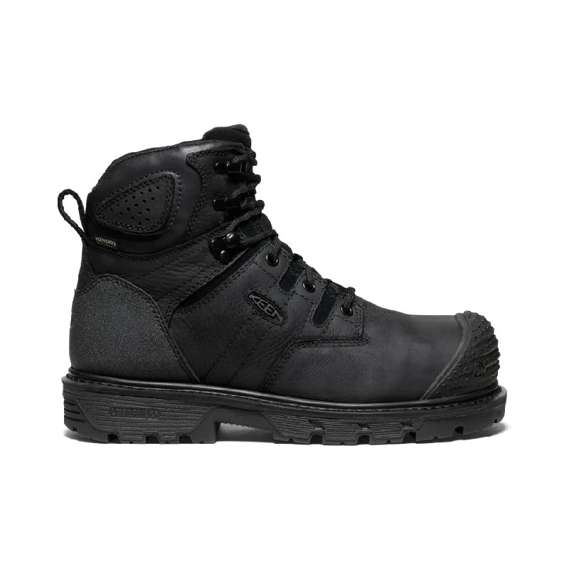 Men's Camden 6" Waterproof Boot (Carbon Toe)  |  Black/Black