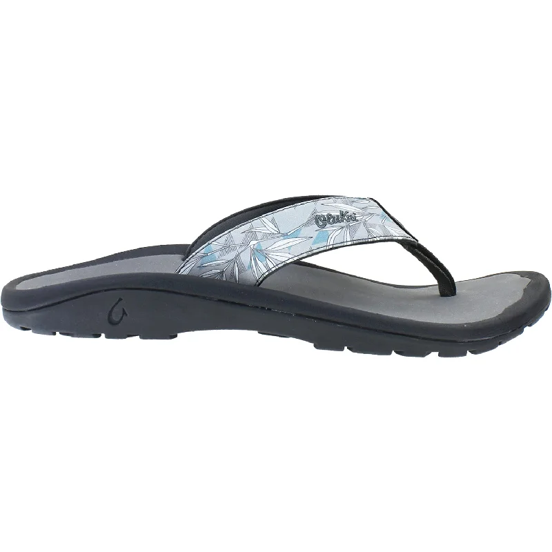 Comfortable Hiking Sneakers For Sale Men's OluKai Ohana Pa'i Sharkskin/Ohe Kapala Synthetic