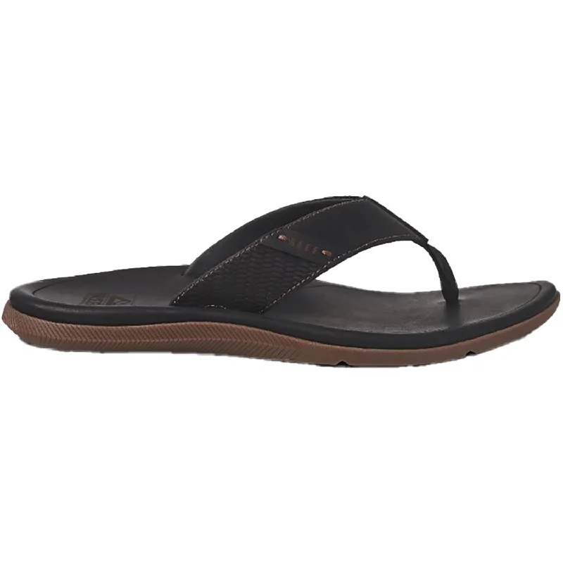 Fashionable Sports Boots For Sale Men's Reef Santa Ana Black Leather
