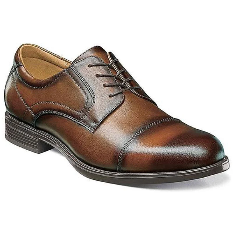 Slip-On Sneakers Collection Florsheim Midtown Cap Toe Oxford Cognac Leather (Men's)