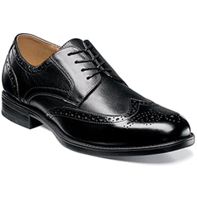 Best Running Sneakers Florsheim Midtown Wingtip Oxford Black Leather (Men's)