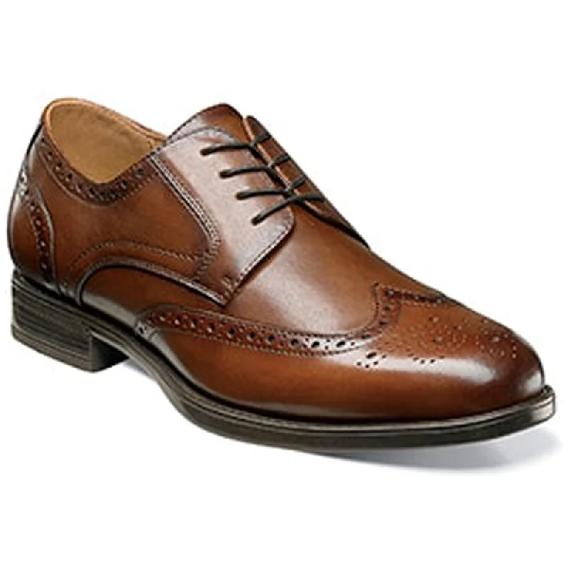 Stylish Boots For Sale Florsheim Midtown Wingtip Oxford Cognac Leather (Men's)