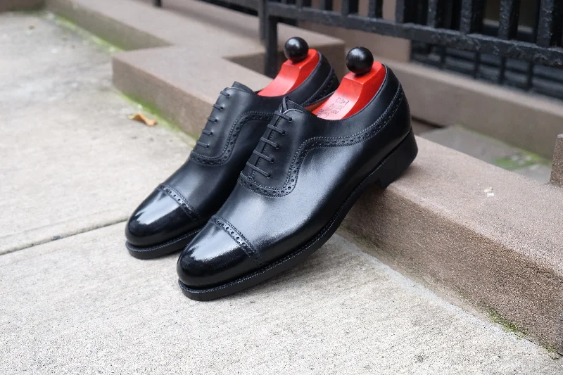 Formal Wedding Shoes Palacio - MTO - Black Calf - SES Last - Double Leather Sole