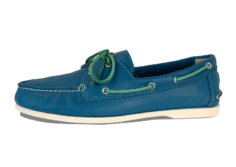 The Pebble Blues Boat Shoe