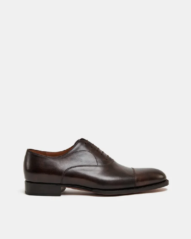 Museum Brown Cap Toe Oxford Dress Shoe