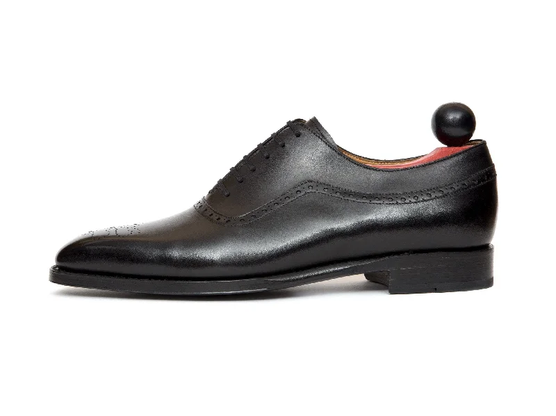 Comfortable Platform Boots Roosevelt - MTO - Black Calf - LPB Last - Single Leather Sole