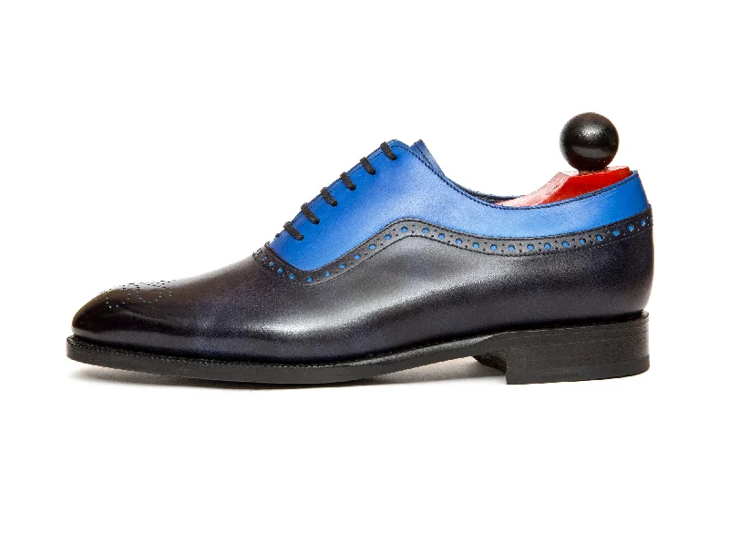 Best Work Boots Roosevelt - MTO - Navy Museum Calf / Sky Blue Calf - NGT Last - Single Leather Sole Best Work Boots Roosevelt - MTO - Navy Museum Calf / Sky Blue Calf - NGT Last - Single Leather Sole