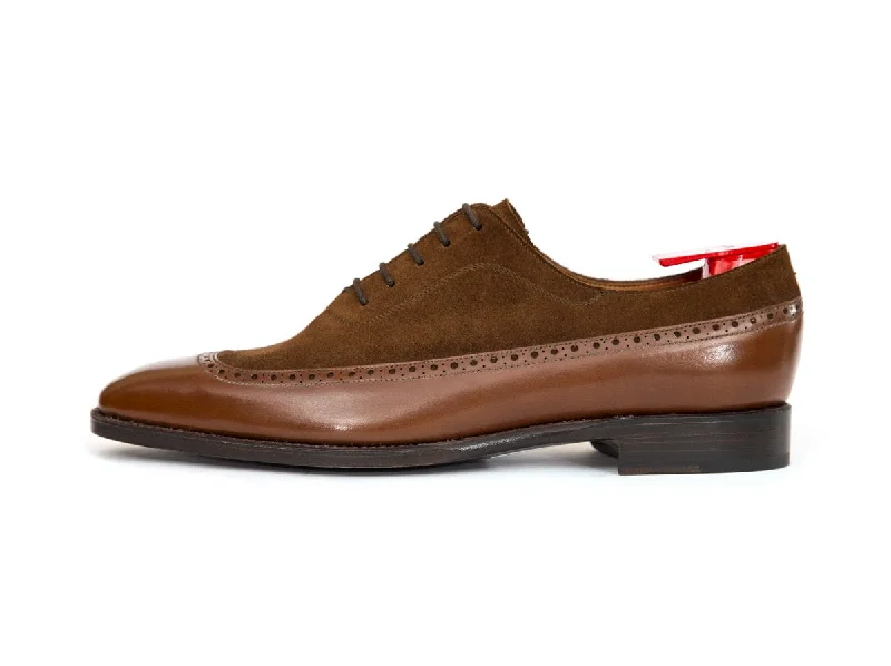 Casual Winter Shoes Sebastien - MTO - Caramel Calf / Snuff Suede - LPB Last - Single Leather Sole Casual Winter Shoes Sebastien - MTO - Caramel Calf / Snuff Suede - LPB Last - Single Leather Sole