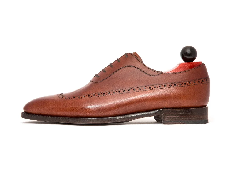 Designer Work Shoes Sebastien - MTO - Auburn Calf - LPB Last - Single Leather Sole