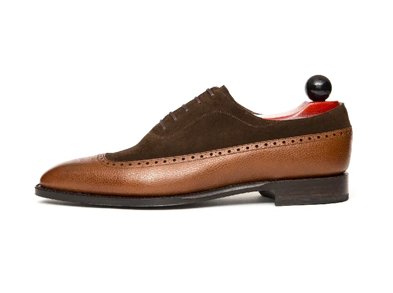 Best Sneakers For Work Sebastien - MTO - Tan Soft Grain / Dark Brown Suede - LPB Last - Single Leather Sole Best Sneakers For Work Sebastien - MTO - Tan Soft Grain / Dark Brown Suede - LPB Last - Single Leather Sole