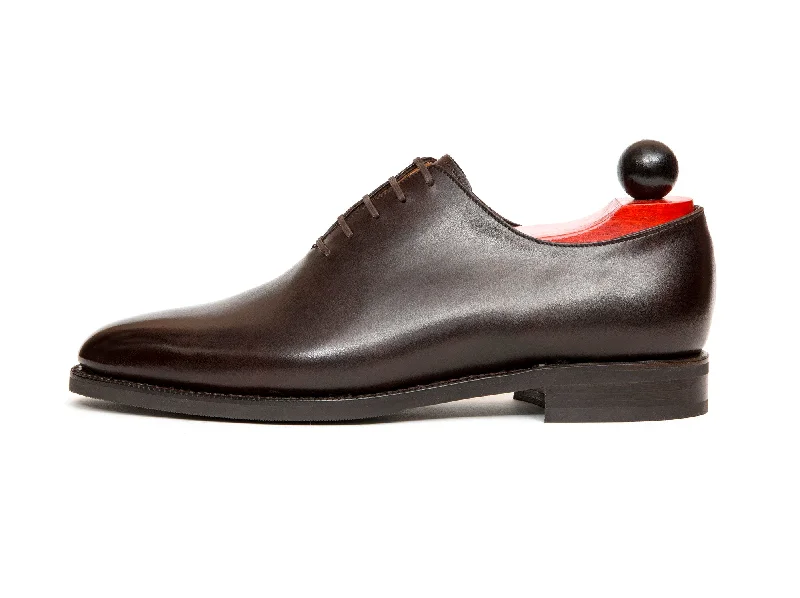 Comfortable Lace-Up Shoes Skyway - MTO - Dark Brown Museum Calf - TMG Last - City Rubber Sole Comfortable Lace-Up Shoes Skyway - MTO - Dark Brown Museum Calf - TMG Last - City Rubber Sole