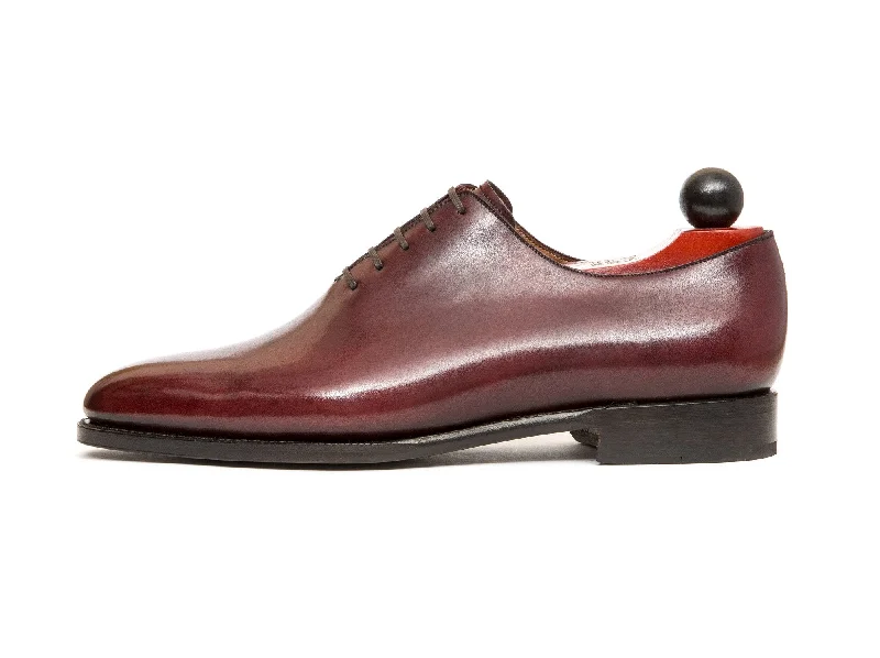 Stylish Sneakers For Hiking Skyway - MTO - Burgundy Calf - TMG Last - Single Leather Sole