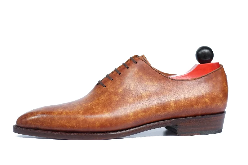 Elegant Casual Footwear Skyway - MTO - Gold Marble Patina - LPB Last - Single Leather Sole
