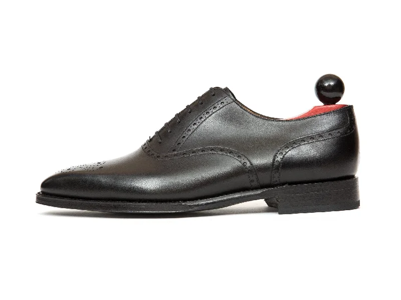 Stylish Hiking Footwear Wallingford ll - MTO - Black Calf - MGF Last - Single Leather Sole