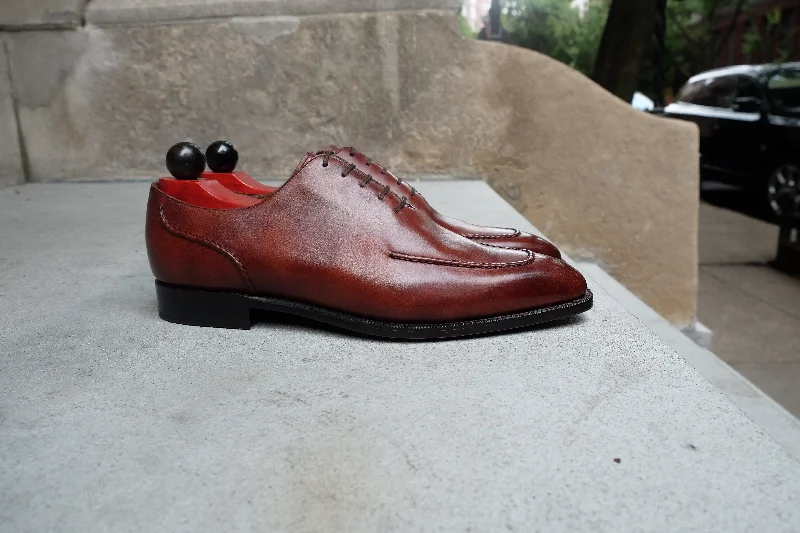 Casual Hiking Shoes Whittier - MTO - Gold Museum Calf - LPB Last - Single Leather Sole