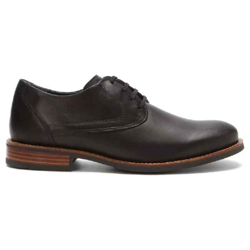 Fashionable Moccasins Wolky Georgetown Black Brushed Leather Oxford (Men's)