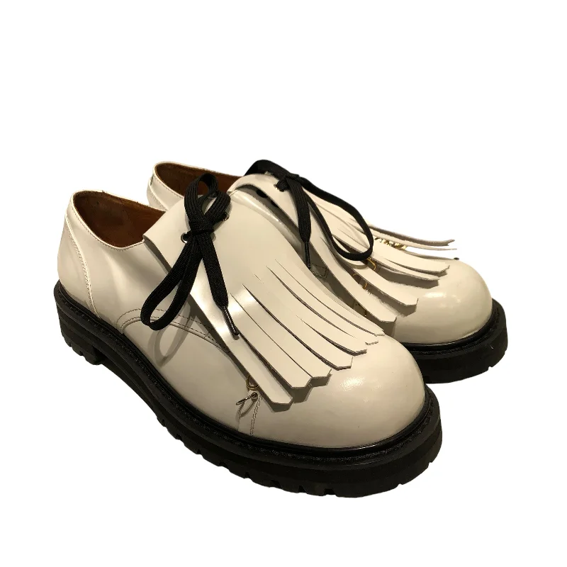 MARNI/Dress Shoes/US 13/Leather/WHT/TASSEL DERBY SHOES