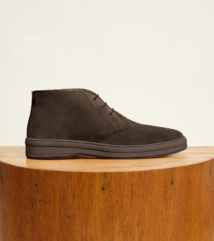 Dark Brown Suede