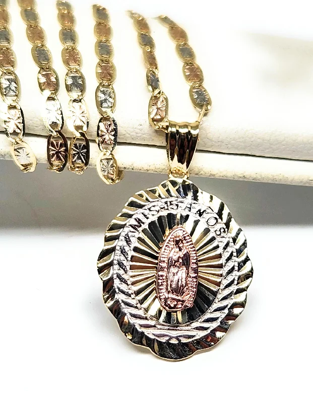 celestial star ring gold 10k Solid Gold Tri-Color Virrgin Mary Mis 15 Años Pendant Necklace Virrgen Gaudalupe (SM) (FC) celestial star ring gold 10k Solid Gold Tri-Color Virrgin Mary Mis 15 Años Pendant Necklace Virrgen Gaudalupe (SM) (FC)