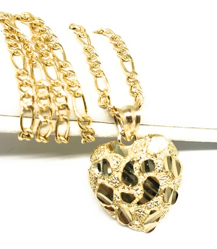zodiac constellation bracelet silver 14k Solid Gold Yellow Nugget Heart Pendant Necklace Figaro Chain zodiac constellation bracelet silver 14k Solid Gold Yellow Nugget Heart Pendant Necklace Figaro Chain