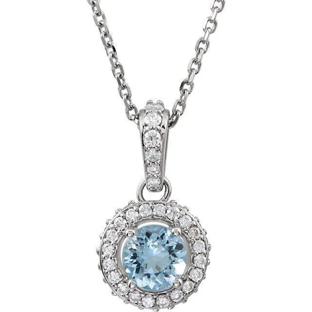 gold and diamond nose stud 14K WHITE GOLD AQUAMARINE & 1/5 CTW DIAMOND 18" NECKLACE gold and diamond nose stud 14K WHITE GOLD AQUAMARINE & 1/5 CTW DIAMOND 18" NECKLACE