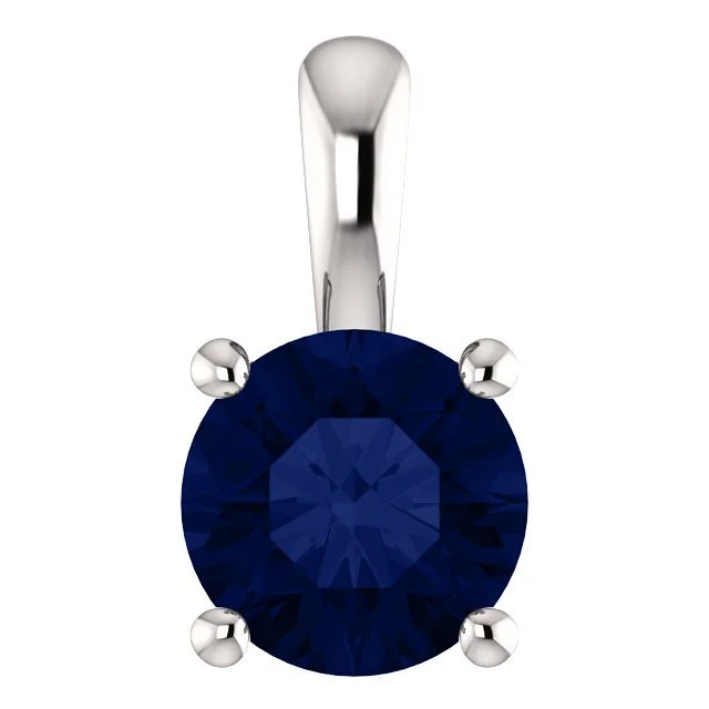 sparkling diamond drop earrings 14KT GOLD 1.15 CT ROUND BLUE SAPPHIRE SOLITAIRE PENDANT sparkling diamond drop earrings 14KT GOLD 1.15 CT ROUND BLUE SAPPHIRE SOLITAIRE PENDANT