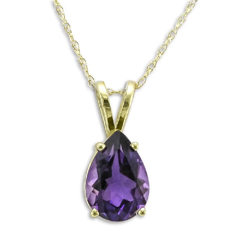 adjustable silver cuff bracelet 14KT GOLD 1.70 CT PEAR SHAPE AMETHYST NECKLACE