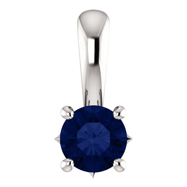 modern geometric gold ring 14KT GOLD 0.30 CT ROUND BLUE SAPPHIRE SOLITAIRE PENDANT