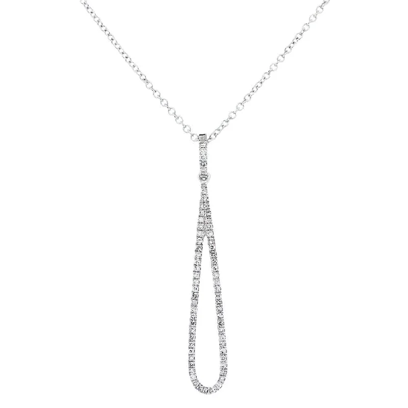 birthstone charm bracelet for mom 14KT White Gold .16 CTW Round Diamond Teardrop Pendant birthstone charm bracelet for mom 14KT White Gold .16 CTW Round Diamond Teardrop Pendant