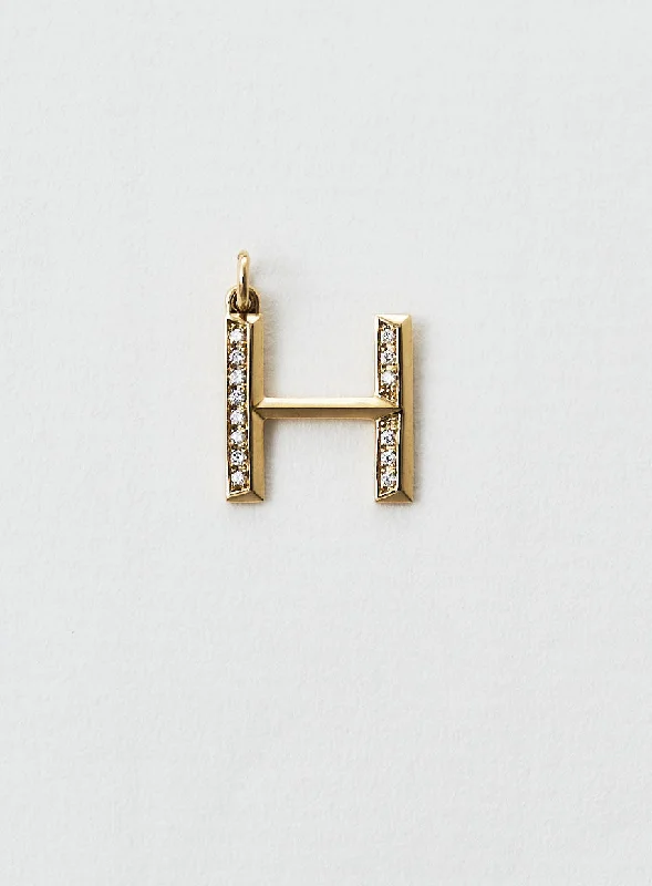 unique promise ring for girlfriend Diamond Letter H 18K Gold Necklace or Pendant w. Diamond unique promise ring for girlfriend Diamond Letter H 18K Gold Necklace or Pendant w. Diamond