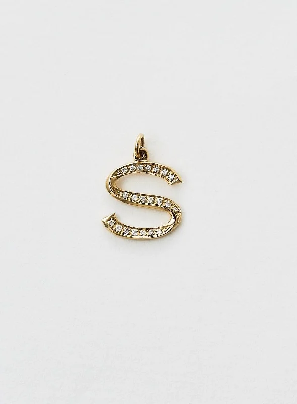 aquamarine and diamond wedding ring Diamond Letter S 18K Gold Necklace or Pendant w. Diamond aquamarine and diamond wedding ring Diamond Letter S 18K Gold Necklace or Pendant w. Diamond