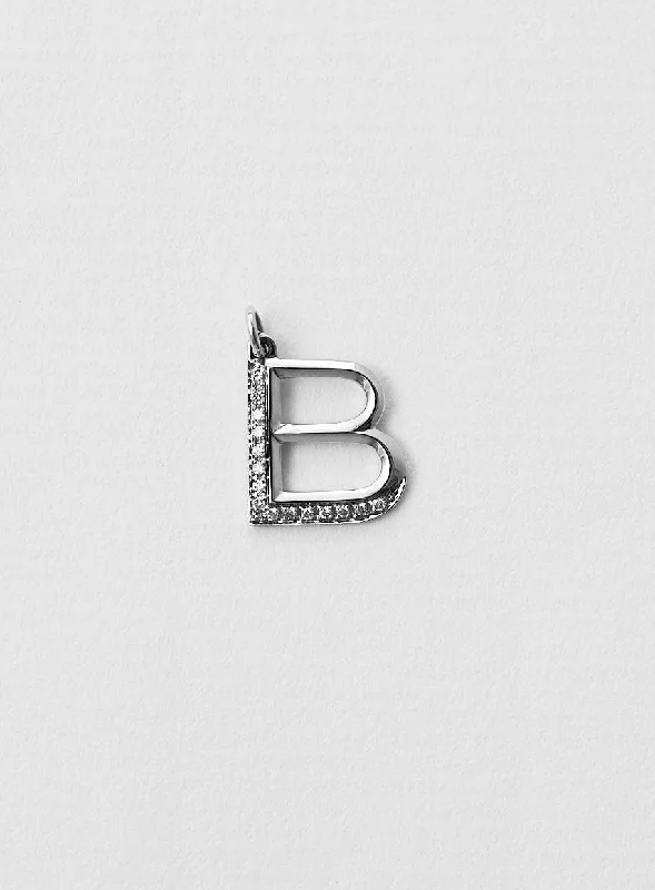 luxury emerald ring platinum Diamond letter B 18K Whitegold Necklace or Pendant w. Diamond luxury emerald ring platinum Diamond letter B 18K Whitegold Necklace or Pendant w. Diamond
