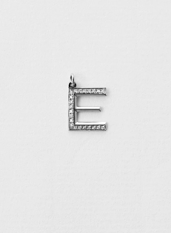 aquamarine birthstone necklace March Diamond Letter E 18K Whitegold Necklace or Pendant w. Diamond aquamarine birthstone necklace March Diamond Letter E 18K Whitegold Necklace or Pendant w. Diamond