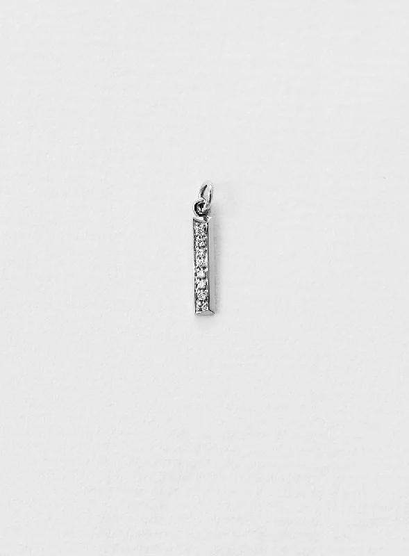 custom name necklace gold Diamond Letter I 18K Whitegold Necklace or Pendant w. Diamond custom name necklace gold Diamond Letter I 18K Whitegold Necklace or Pendant w. Diamond