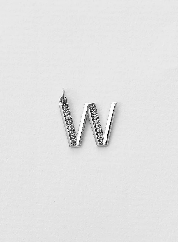 sleek black titanium ring Diamond Letter W 18K Whitegold Necklace or Pendant w. Diamond sleek black titanium ring Diamond Letter W 18K Whitegold Necklace or Pendant w. Diamond