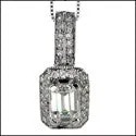 vintage marcasite brooch floral Cubic Zirconia Cz 1.5 TCW Emerald Pave Ct Bail Pendant vintage marcasite brooch floral Cubic Zirconia Cz 1.5 TCW Emerald Pave Ct Bail Pendant
