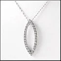 unique tribal silver ring Cubic Zirconia Cz Eye Shaped Halo Pendant