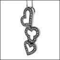 bold statement cuff bracelet Cubic Zirconia Cz Heart Shaped Pave .75 TCW Pendant