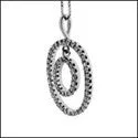 handmade lava stone bracelet Cubic Zirconia Cz Oval Halo Pave Set Pendant